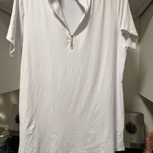 The Tailored Sportsman Women's Cream Short Sleeve Top